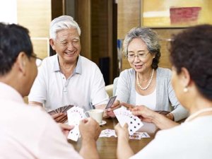 a group enjoys their senior living amenities in north richland hills