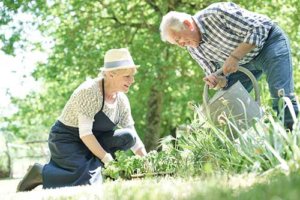 this couple enjoys access to senior living amenities in pantego