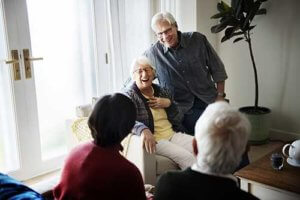 a group of seniors enjoy their senior living options in waxahachie