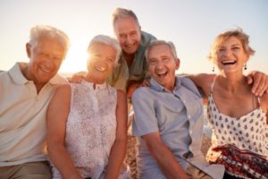 Group of people laughing